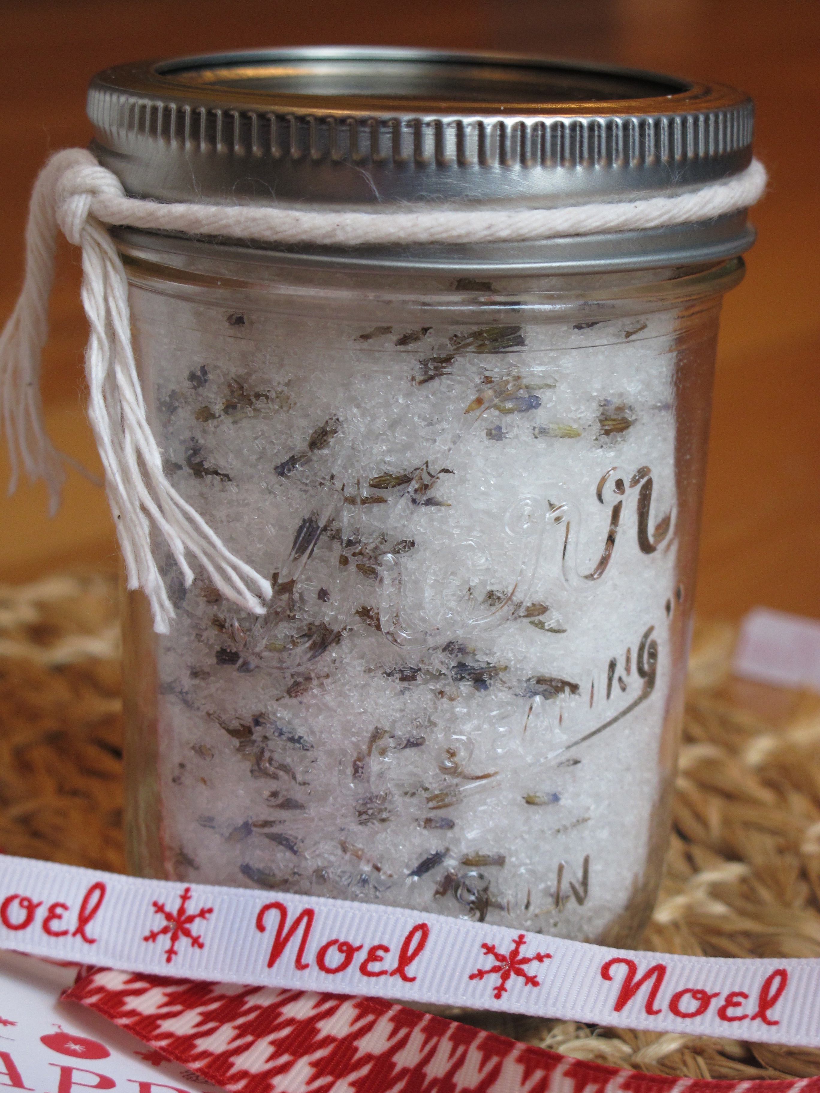 Mason Jar Lavender Bath Soak Freshly Grown